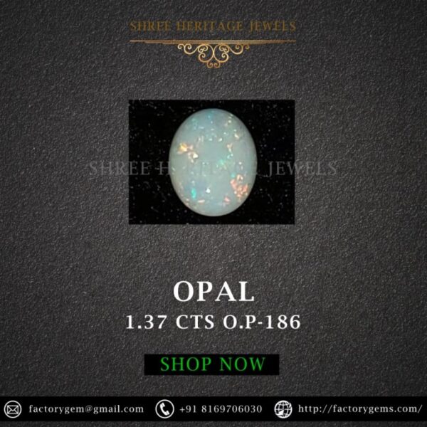 1.37 Carat Natural Australian Opal Stone