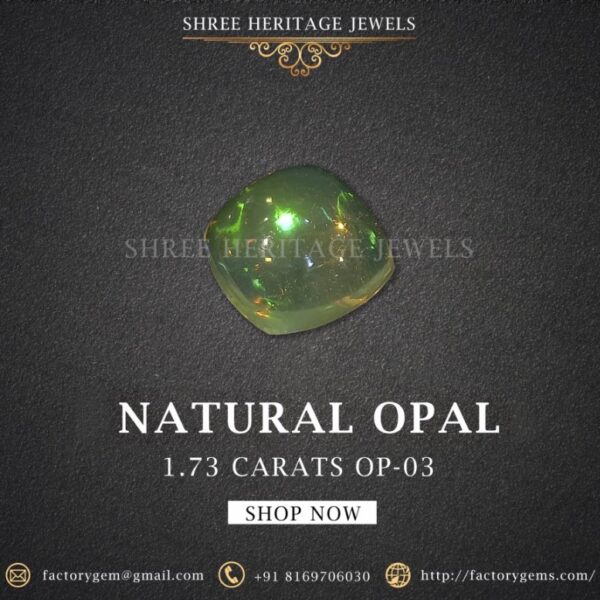1.73 Carat Natural Opal Stone