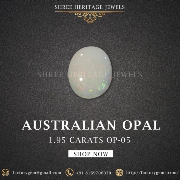 1.95 Carat Natural Australian Opal Stone