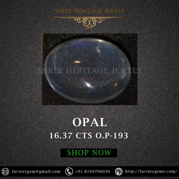 16.37 Carat Natural Opal Stone