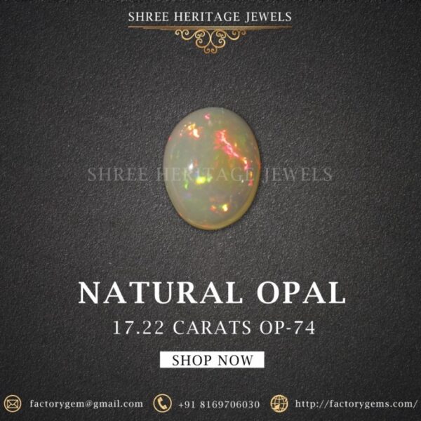 17.22 Carat Natural Australian Opal Stone