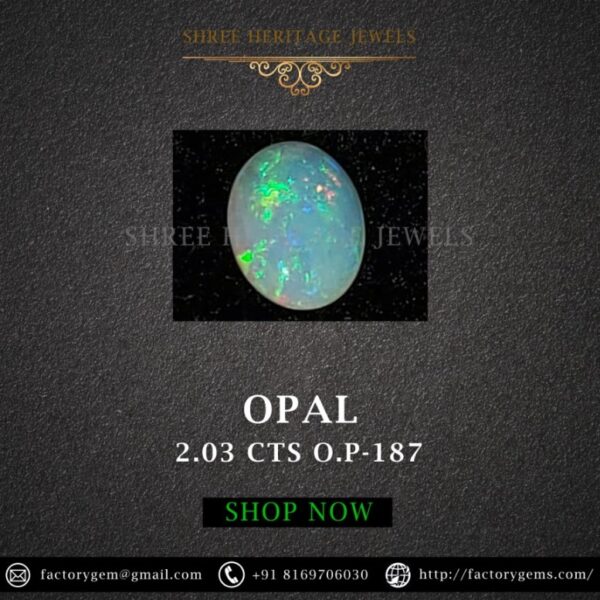 2.03 Carat Natural Australian Opal Stone
