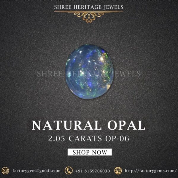 2.05 Carat Natural Opal Stone