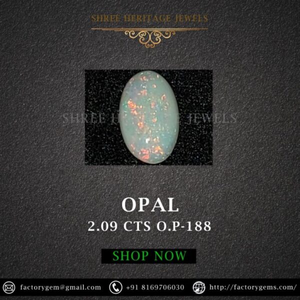 2.09 Carat Natural Australian Opal Stone