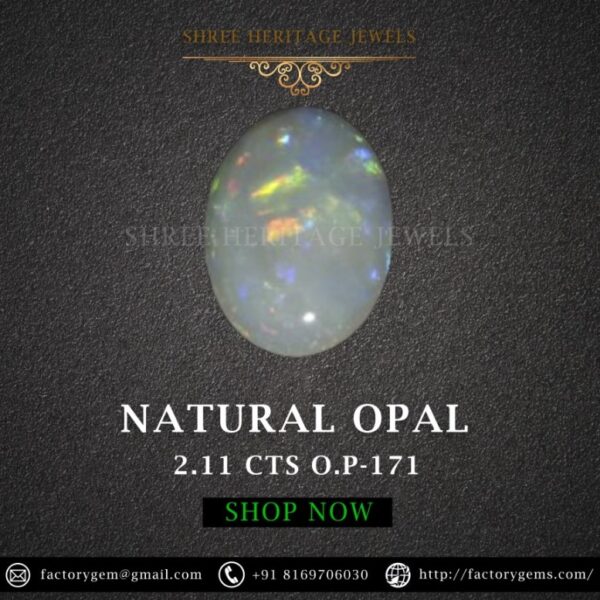 2.11 Carat Natural Australian Opal Stone