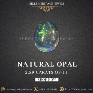 2.59 Carat Natural Opal Stone