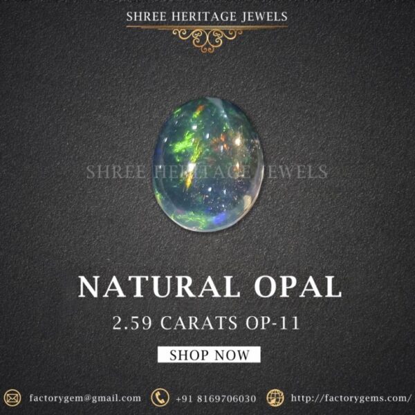2.59 Carat Natural Opal Stone