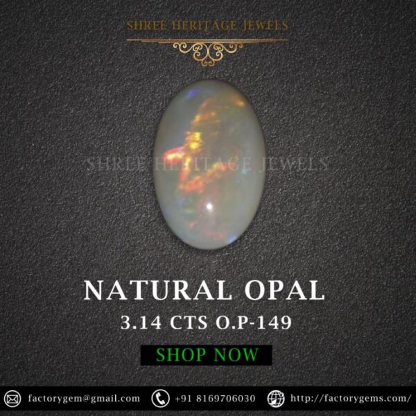 3.14 Carat Natural Australian Opal Stone