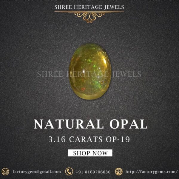 3.16 Carat Natural Opal Stone