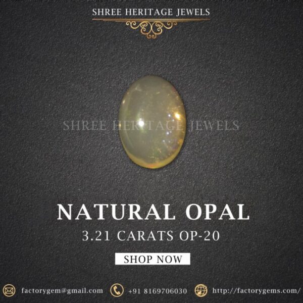 3.21 Carat Natural Opal Stone