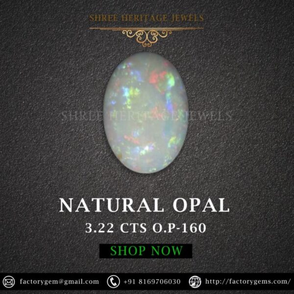 3.22 Carat Natural Opal Stone