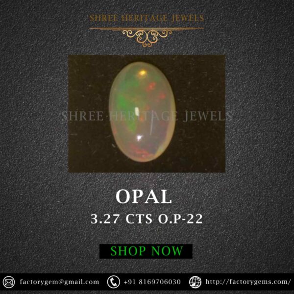 3.27 Carat Natural Opal Stone