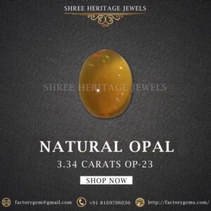 3.34 Carat Natural Opal Stone