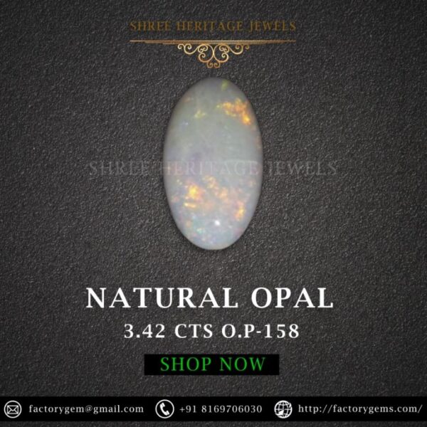 3.42 Carat Natural Australian Opal Stone