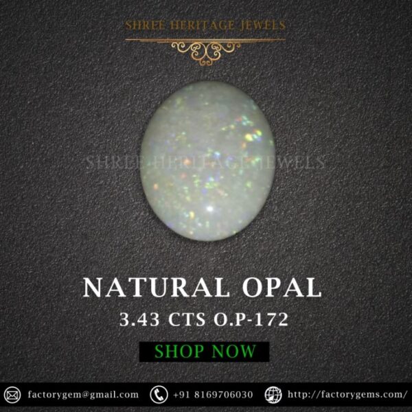 3.43 Carat Natural Opal Stone