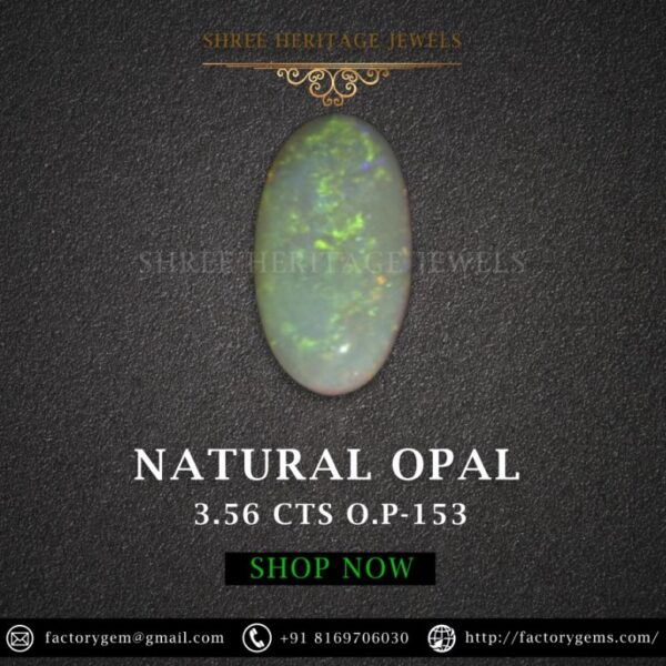 3.56 Carat Natural Opal Stone