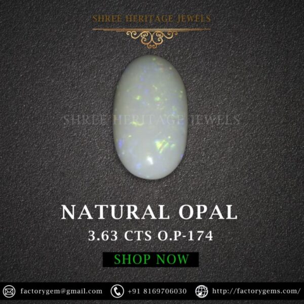 3.63 Carat Natural Australian Opal Stone