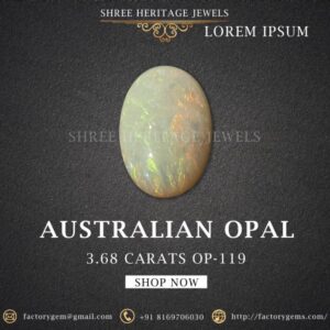3.68 Carat Natural Australian Opal Stone