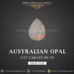 3.97 Carat Natural Australian Opal Stone