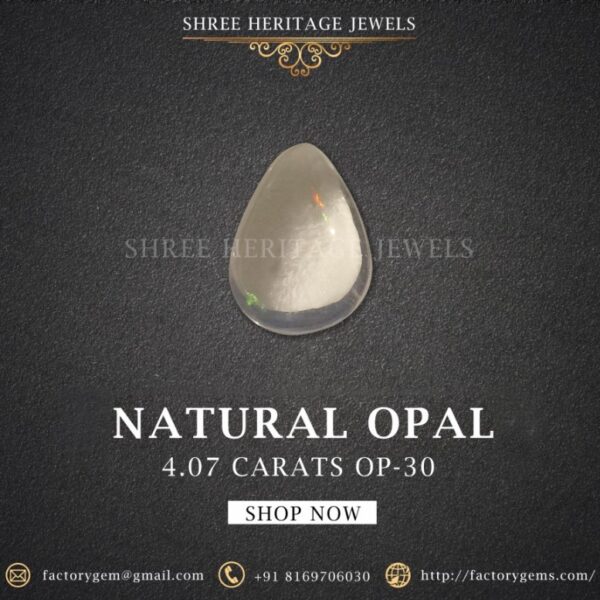 4.07 Carat Natural Opal Stone