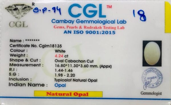 4.24 Carat Natural Australian Opal Stone - Image 2