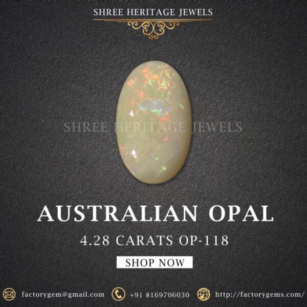 4.28 Carat Natural Australian Opal Stone