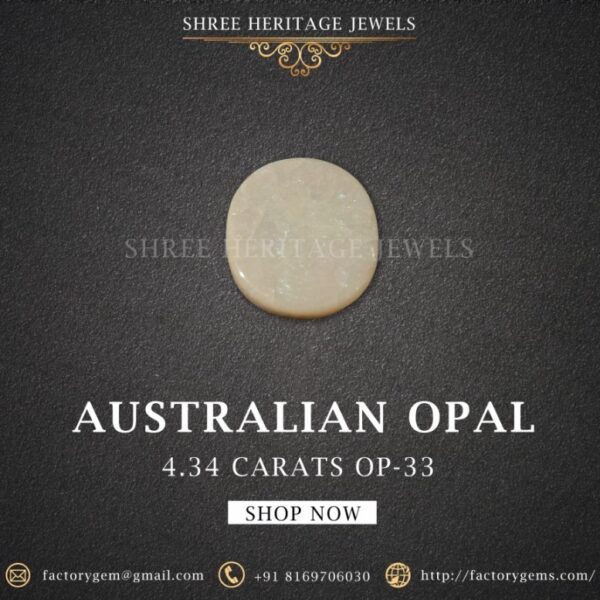 4.34 Carat Natural Australian Opal Stone