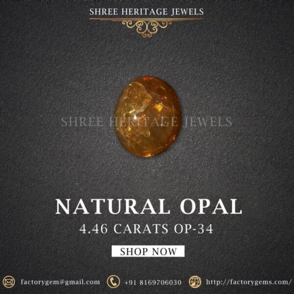4.46 Carat Natural Opal Stone