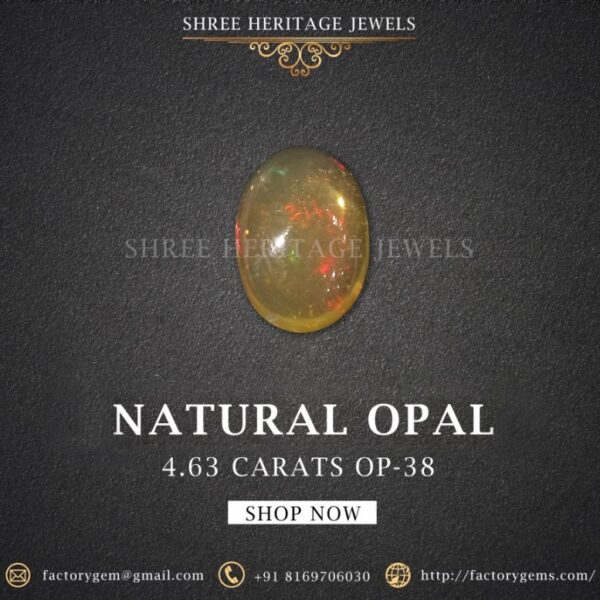 4.63 Carat Natural Opal Stone
