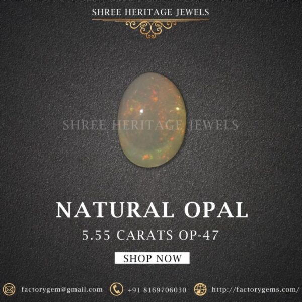 5.55 Carat Natural Opal Stone