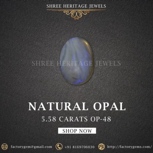 5.58 Carat Natural Opal Stone