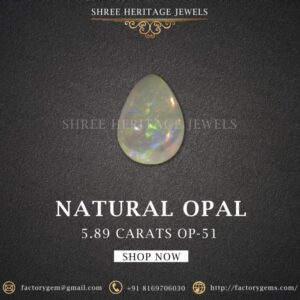 5.89 Carat Natural Opal Stone