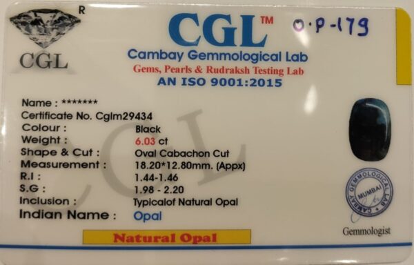 6.04 Carat Natural Opal Stone - Image 2