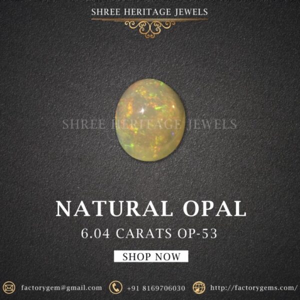 6.04 Carat Natural Opal Stone