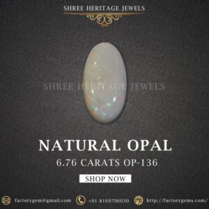 6.76 Carat Natural Australian Opal Stone