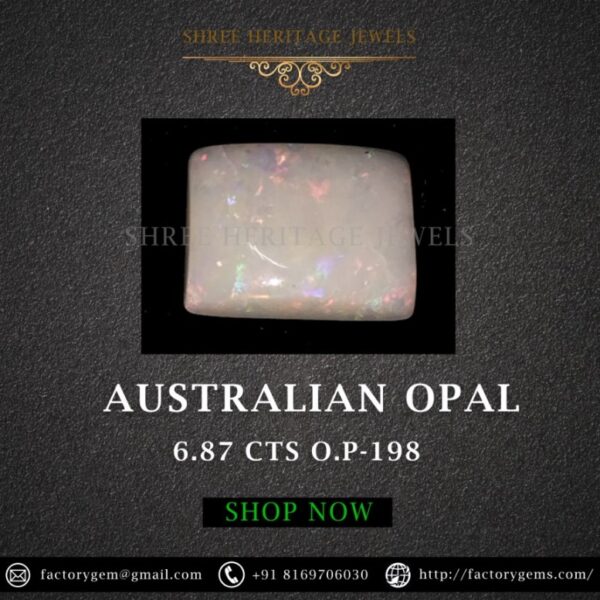 6.87 Carat Natural Australian Opal Stone