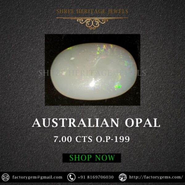 7.00 Carat Natural Australian Opal Stone