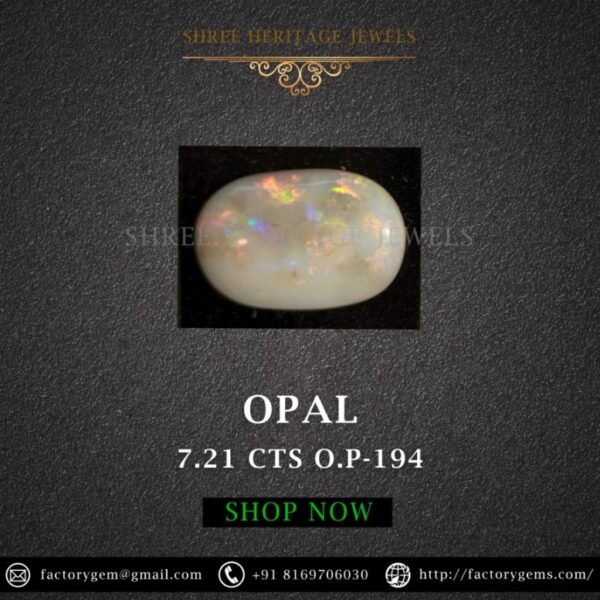 7.21 Carat Natural Australian Opal Stone