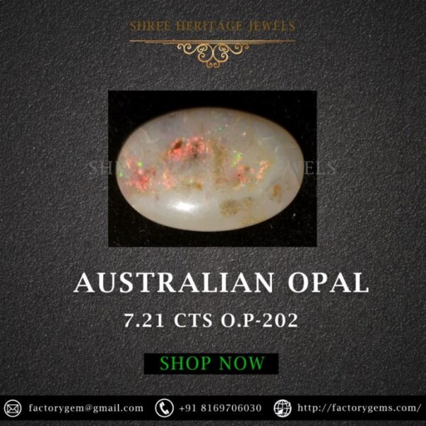7.21 Carat Natural Australian Opal Stone