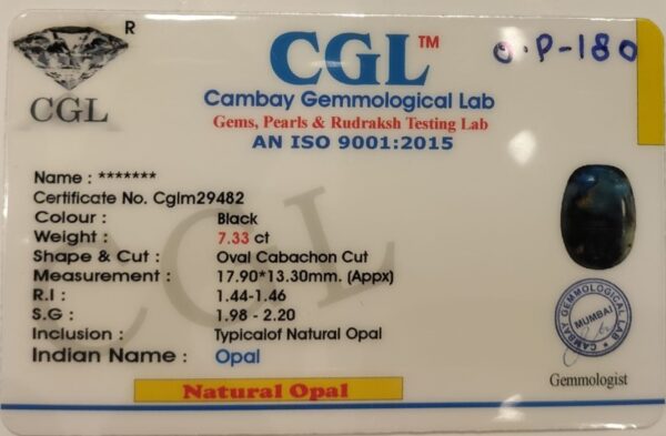 7.33 Carat Natural Opal Stone - Image 2