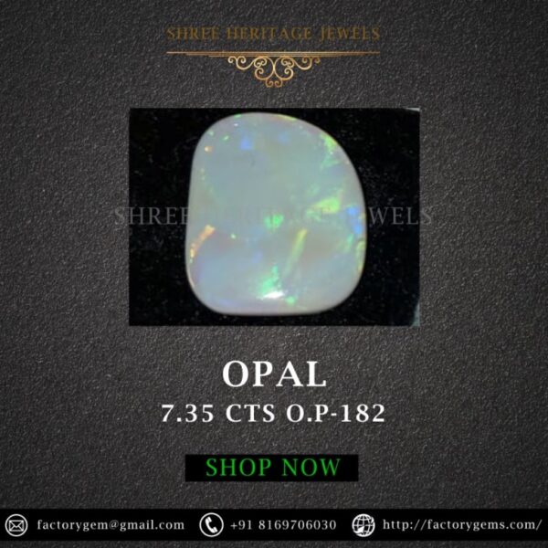 7.35 Carat Natural Australian Opal Stone