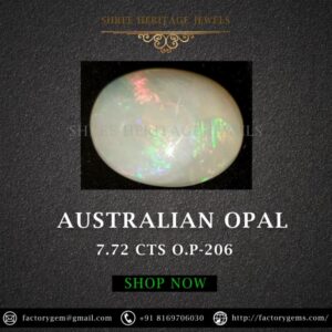 7.72 Carat Natural Australian Opal Stone