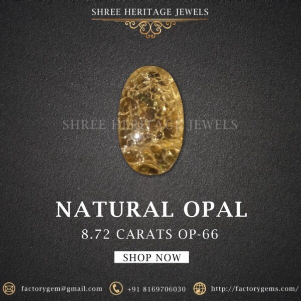 8.72 Carat Natural Opal Stone