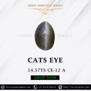 14.57 Carat Natural Quartz Cats Eye Stone