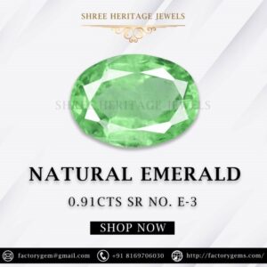 0.91 Carat Natural Emerald Stone