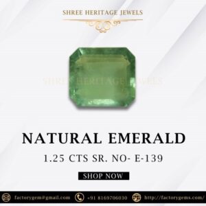 1.25 Carat Natural Emerald Stone