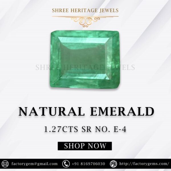 1.27 A Carat Natural emerald Stone