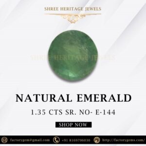 1.35 Carat Natural Emerald Stone