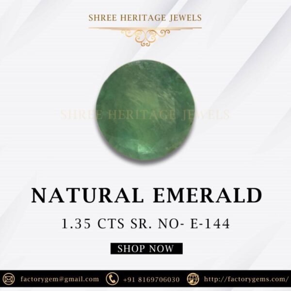 1.35 Carat Natural Emerald Stone