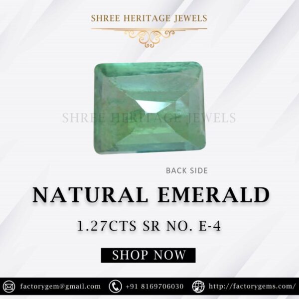 1.27 A Carat Natural emerald Stone - Image 3